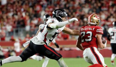 Falcons fall in clash of top RBs, Panthers win three straight, Jaguars lose in London