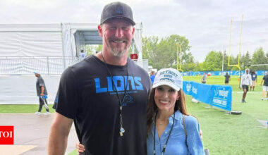 Dan Campbell’s wife Holly steals spotlight in referee-inspired outfit during Lions’ MNF clash against Buccaneers | NFL News
