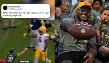 Josh Jacobs Missed A Young Wisconsin Fan’s High-Five After His Touchdown. And His Promise To Make Up For It Might Be The Sweetest Thing You’ll See All Week