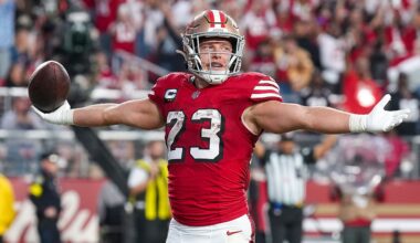 Christian McCaffrey's touchdown vs Falcons should have been penalty, ex-ref says