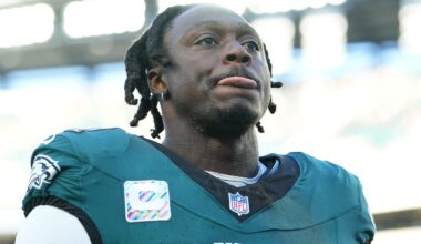 Eagles star A.J. Brown ruled out with injury ahead of Giants matchup