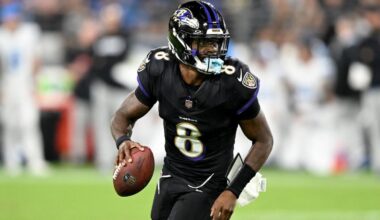 Ravens' Lamar Jackson listed as questionable vs. Bears, ran scout team despite full practice on Friday