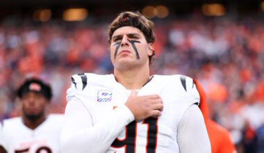 Trey Hendrickson injury: Bengals defensive end ruled out vs. Jets after reaggravating right hip