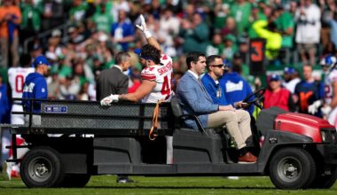 Cam Skattebo injury: Giants rookie suffers dislocated ankle vs. Eagles