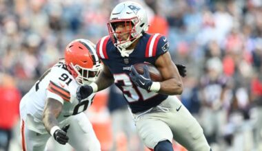 Patriots rookie RB TreVeyon Henderson breaks out vs. Browns
