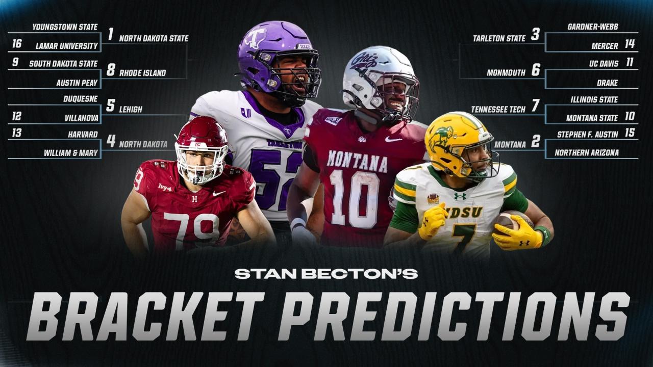 2025 FCS playoff bracket predictions entering the final month of the season
