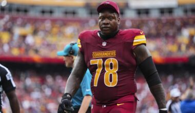 Laremy Tunsil injury: Commanders OT (hamstring) leaves early during 'Monday Night Football' vs. Chiefs