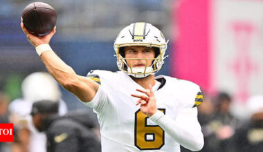 Tyler Shough replaces Spencer Rattler: New Orleans Saints make major QB change ahead of Week 9 | NFL News