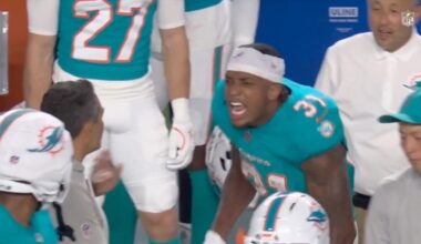 Miami Dolphins star blows up on sideline and goes after coach following egregious call