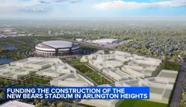 Illinois, Arlington Heights leaders discuss funding construction of new Chicago Bears stadium in suburb