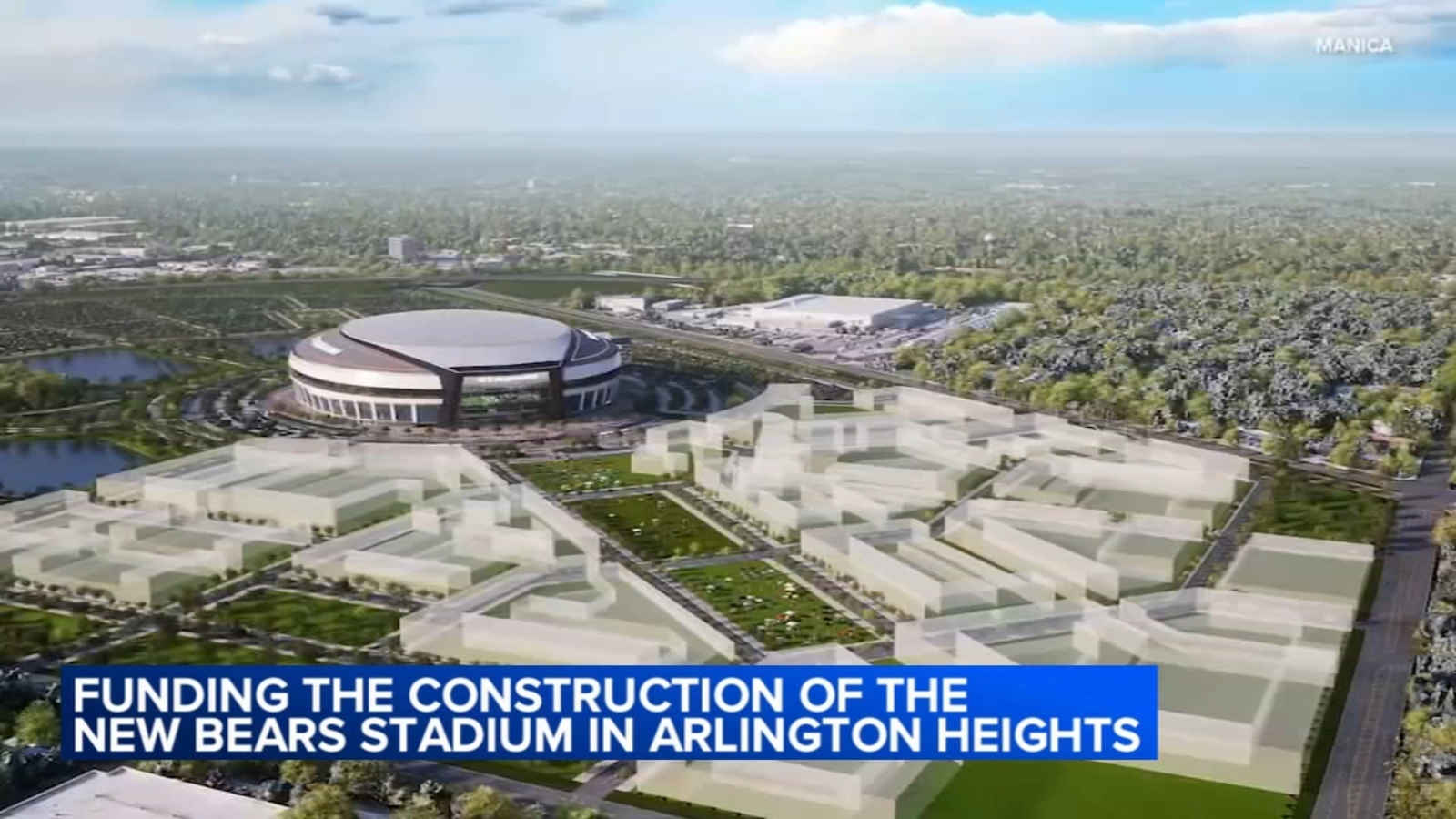 Illinois, Arlington Heights leaders discuss funding construction of new Chicago Bears stadium in suburb