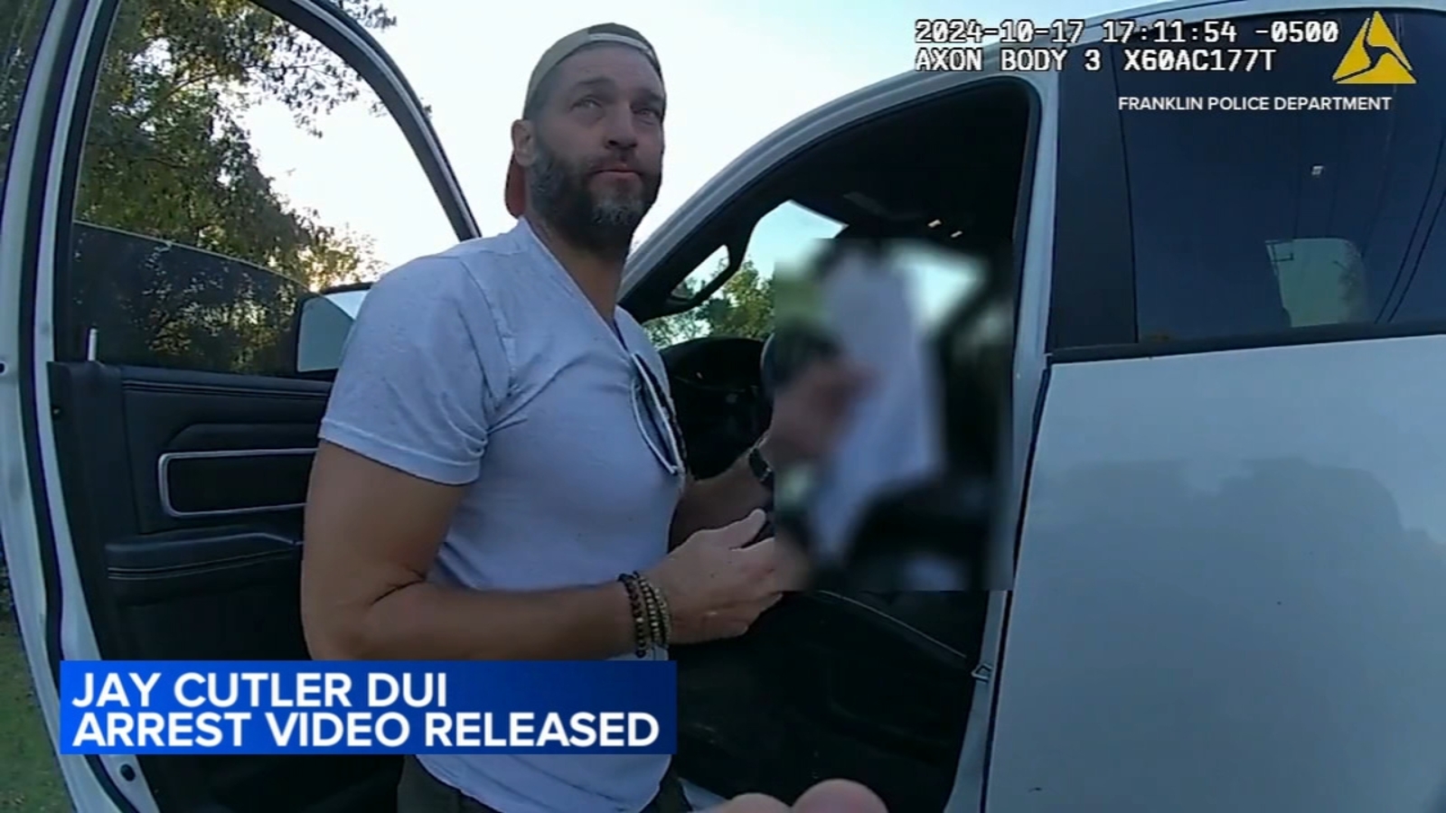 Jay Cutler arrested: Bodycam video shows arrest of former Chicago Bears QB in DUI case after car crash in Franklin, Tennessee