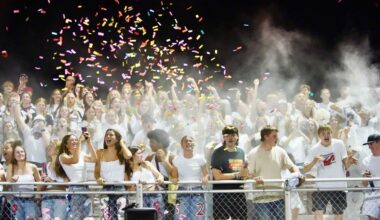 The Prescott student section went crazy as the Cardinals defeated the St. Croix Central Panthers in a Homecoming victory 19-14 Oct. 3.