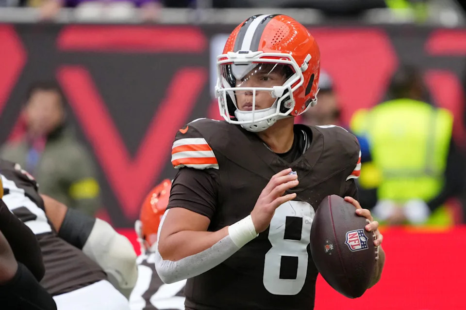 Cleveland Browns quarterback Dillon Gabriel made his first career start in a Week 5 loss to the Minnesota Vikings.Kirby Lee-Imagn Images