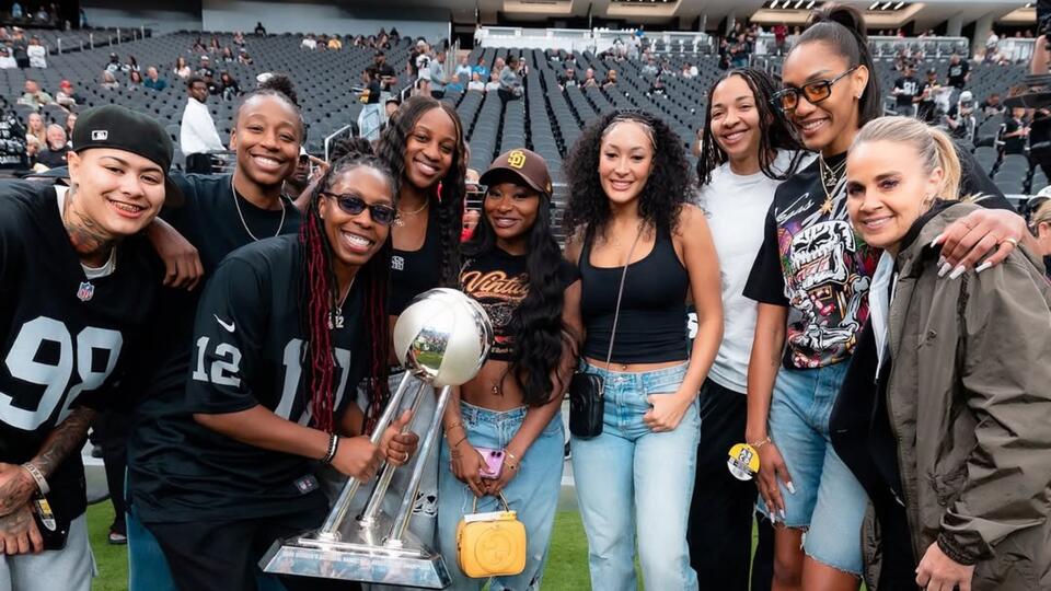 SPOTTED: 3x Champ A’ja Wilson and Co. Mark Their Presence As Raiders Take On Tennessee Titans in Week 6