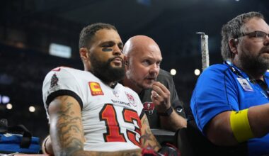 Bucs lose to Lions as receiver Mike Evans fractures clavicle - Tampa Bay Times