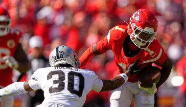 NFL fines Xavier Worthy for unsportsmanlike conduct during win over Raiders