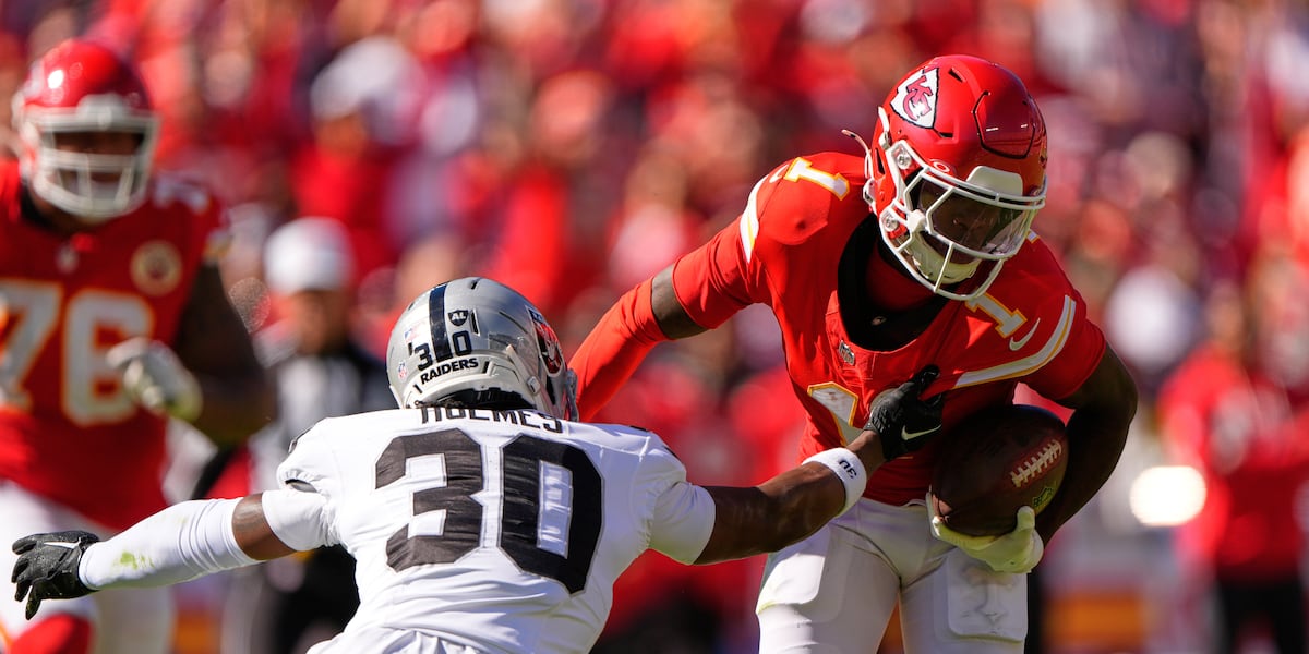 NFL fines Xavier Worthy for unsportsmanlike conduct during win over Raiders