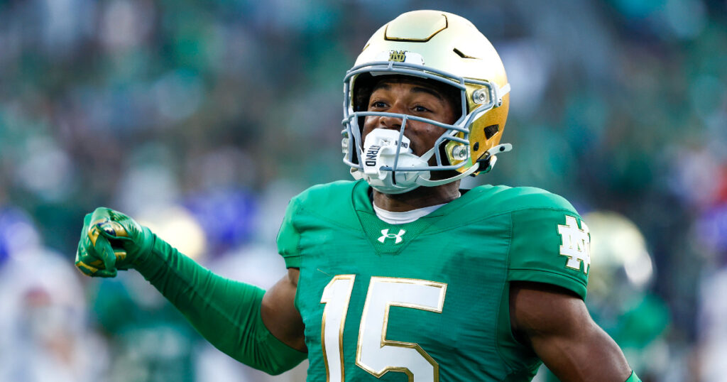 Notre Dame CB Leonard Moore Boise State