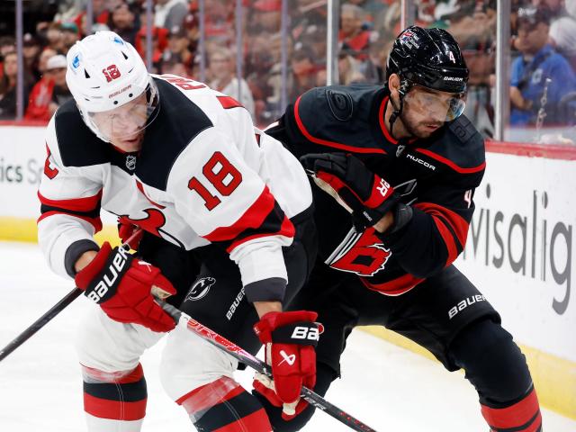 Jarvis, new arrival Miller help Hurricanes beat Devils 6-3 in season opener :: WRALSportsFan.com