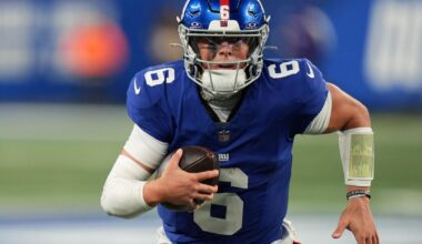 Giants hope Jaxson Dart duplicates his initial success against the defending champion Eagles | NFL