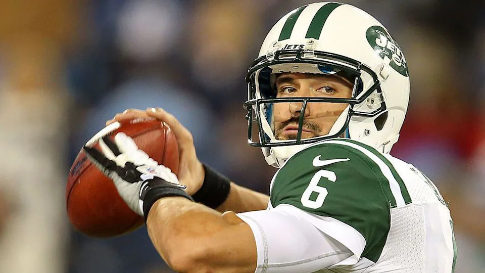 Mark Sanchez playing for the New York Jets