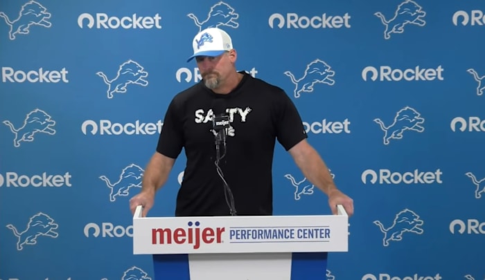 Detroit Lions head coach Dan Campbell talks discipline, player health, Tampa Bay showdown on MNF