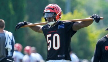 Bengals LB Shaka Heyward to miss about 4 weeks with fibula fracture