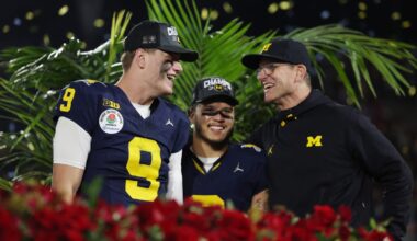 Former Michigan duo J.J. McCarthy, Jim Harbaugh reunite in NFL