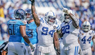 Defensive end is out vs Tennessee Titans
