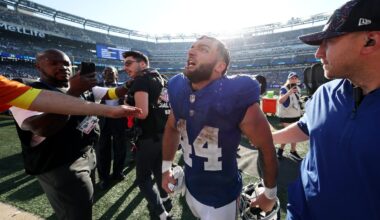 New York Giants offer their best Cam Skattebo imitations at practice