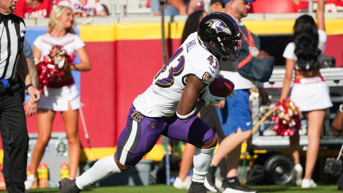 Justice Hill player props odds, tips and betting trends for Week 5