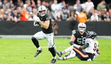 Brock Bowers injury update, status vs. Titans in Week 6