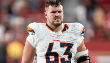 Broncos fans love welcoming No. 63 as an eligible receiver