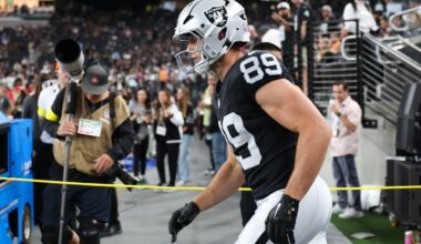Raiders TE Brock Bowers' status vs. Colts up in air
