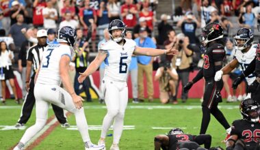 Joey Slye injury update. Tennesse Titans give latest on kicker, Arden Key