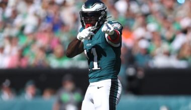 A.J. Brown usage, stats in 2025 show career-worst NFL season