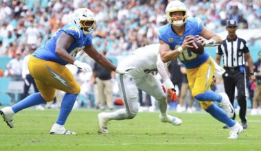 Justin Herbert player props odds, tips and betting trends for Week 7