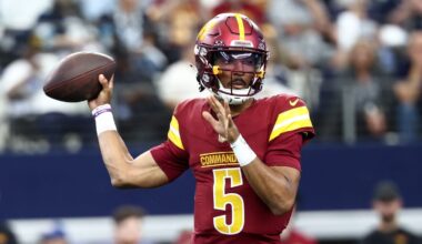 Commanders QB exits game vs Cowboys