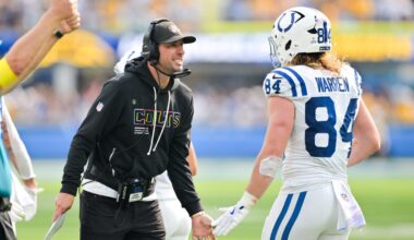 Indianapolis Colts hold top seed in AFC playoff race in Week 8