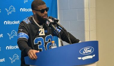 Lions DBs pay tribute to Brian Branch with jerseys, standout play