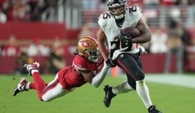 Tyler Allgeier injury update, status vs. Dolphins in Week 8