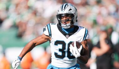 Chuba Hubbard player props odds, tips and betting trends for Week 8