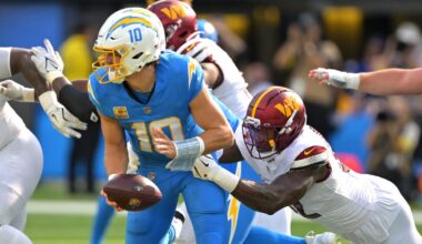 Commanders' top pass rusher out for Week 8 vs. Kansas City Chiefs