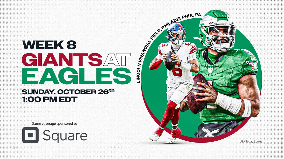 Where to watch Giants vs. Eagles today: TV channel, live stream
