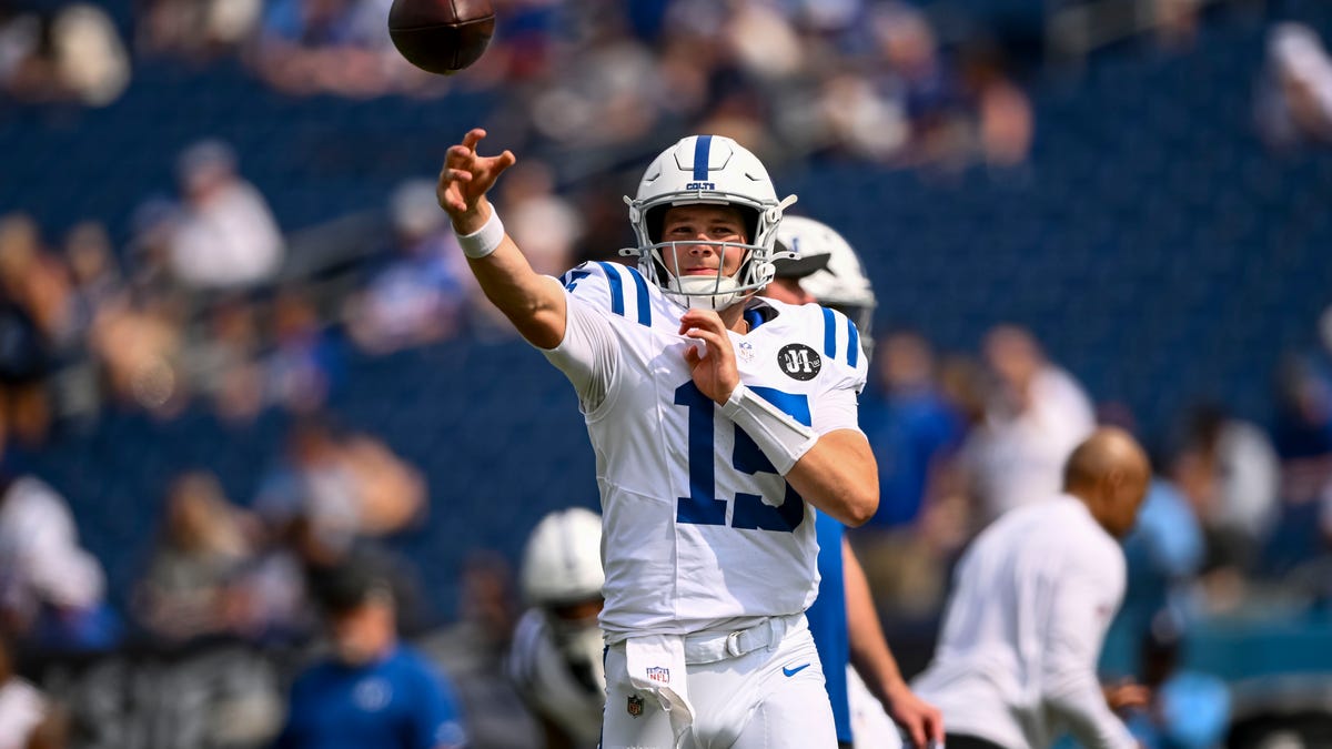 Colts Shane Steichen names Riley Leonard backup quarterback vs. Titans