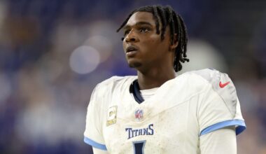 Cam Ward explains clip of Titans QB reacting to Mike McCoy's call