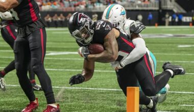 Tyler Allgeier player props odds, tips and betting trends for Week 9