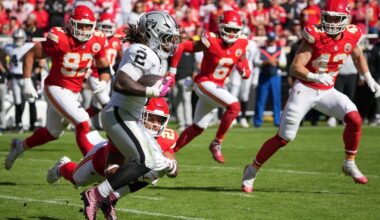 Ashton Jeanty player props odds, tips and betting trends for Week 9