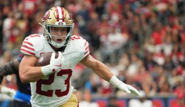 Christian McCaffrey player props odds, tips and betting trends for Week 9